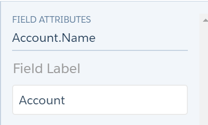 Changing Field Label